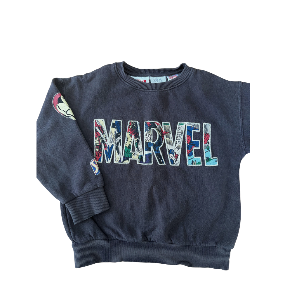 Crewneck Marvel x Zara 2-3 T *imparfait décousu sur le A